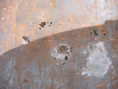 Castle Point iron plates exposed (2003)